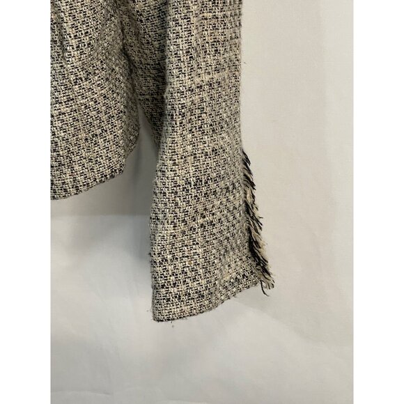 Alfani suit jacket blazer collar v neck slits on arm shoulder pads size 12 armpi - Picture 3 of 7